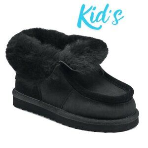 Aerosoles Girl's Mini Alaksa Toasty Boot Black Suede Size 1